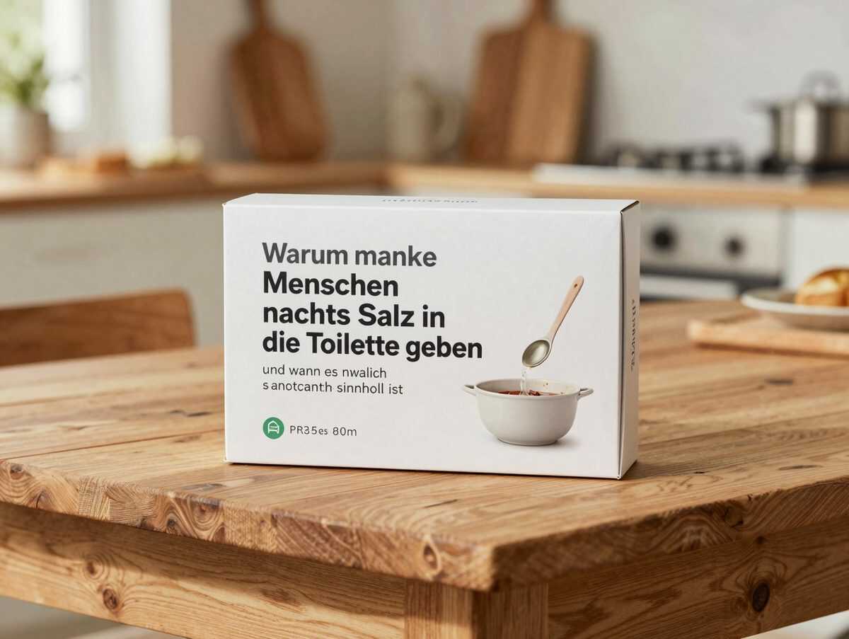 Warum manche Menschen nachts Salz in die Toilette geben – und wann es wirklich sinnvoll ist