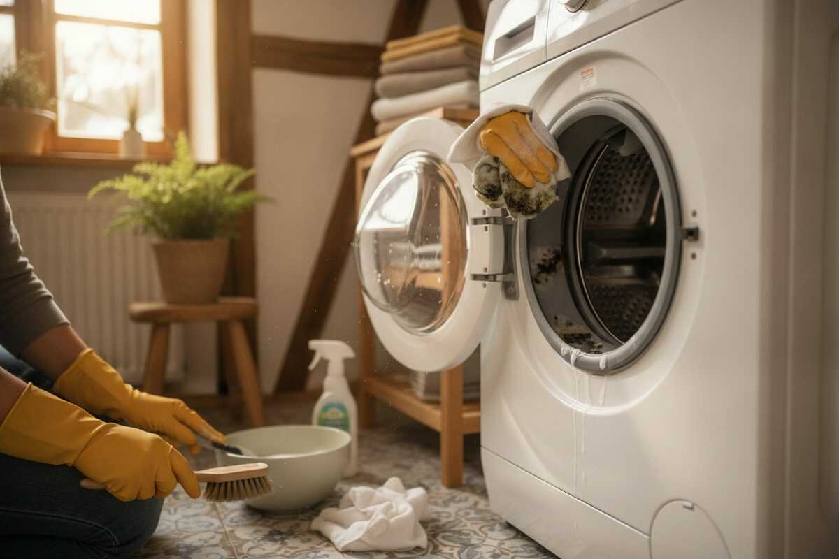 Waschmaschinen-Dichtung reinigen: Schimmel, Schmutz und Gerüche gründlich entfernen