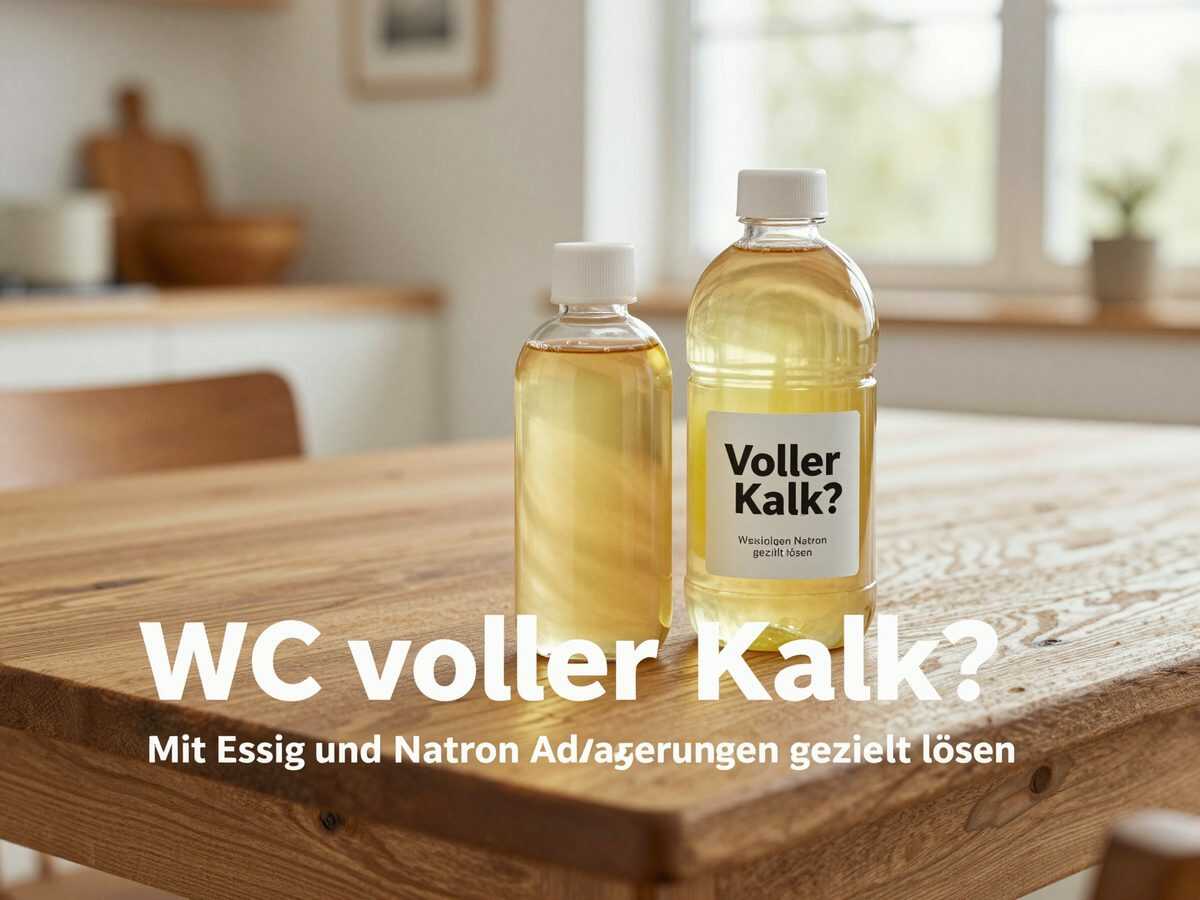 WC voller Kalk? Mit Essig und Natron Ablagerungen gezielt lösen – so geht es richtig