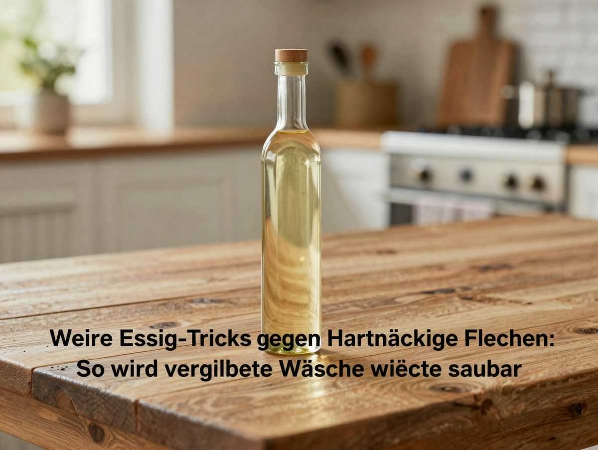 Weiße Essig-Tricks gegen hartnäckige Flecken: So wird vergilbte Wäsche wieder sauber
