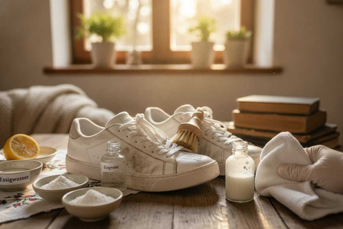Weiße Sneaker wieder sauber bekommen: So entfernen Sie Schmutz und Grauschleier schonend