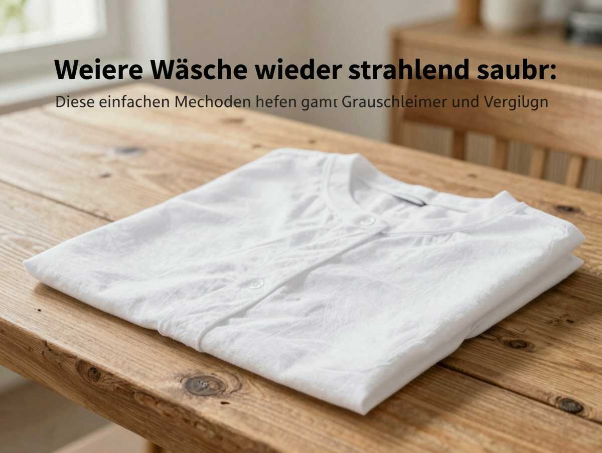 Weiße Wäsche wieder strahlend sauber: Diese einfachen Methoden helfen gegen Grauschleier und Vergilbung