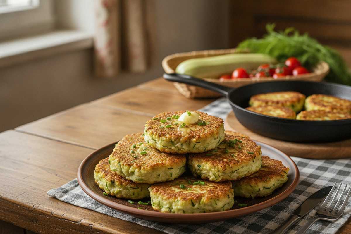 Zucchini-Frikadellen aus der Pfanne – Knusprig, saftig und voller Geschmack