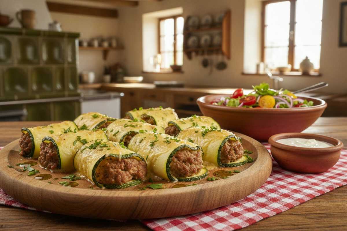 Zucchini-Röllchen mit Hackfleisch – Unbedingt ausprobieren, sie sind einfach fantastisch