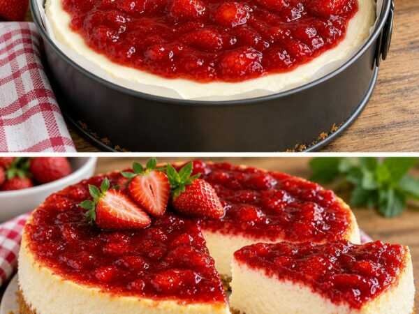 Erdbeer-Cheesecake ohne Backen – cremig, fruchtig und herrlich einfach