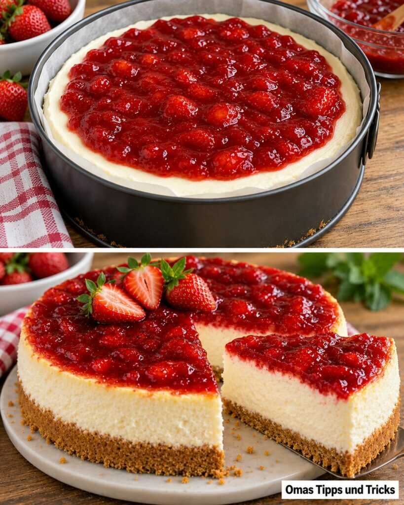 Erdbeer-Cheesecake ohne Backen – cremig, fruchtig und herrlich einfach