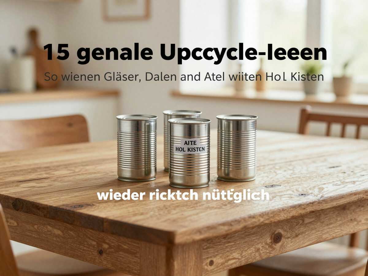15 geniale Upcycling-Ideen: So werden Gläser, Dosen und alte Holzkisten wieder richtig nützlich