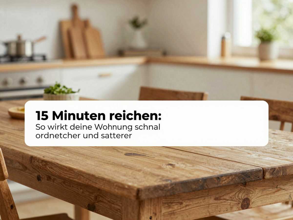 15 Minuten reichen: So wirkt deine Wohnung schnell ordentlicher und sauberer