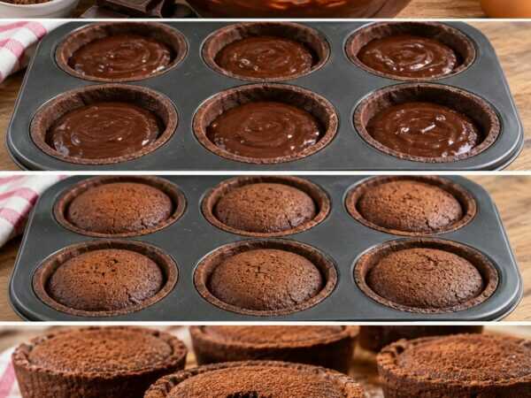 Schoko-Tartelettes mit flüssigem Kern – außen knusprig, innen unwiderstehlich cremig