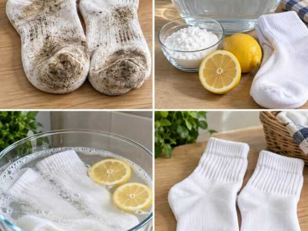Weiße Socken wieder sauber bekommen: So verschwinden graue Sohlen und hartnäckiger Alltagsschmutz