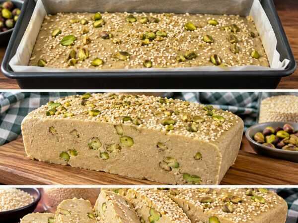 Pistazien-Halva aus nur 3 Zutaten – cremig, nussig und wunderbar einfach