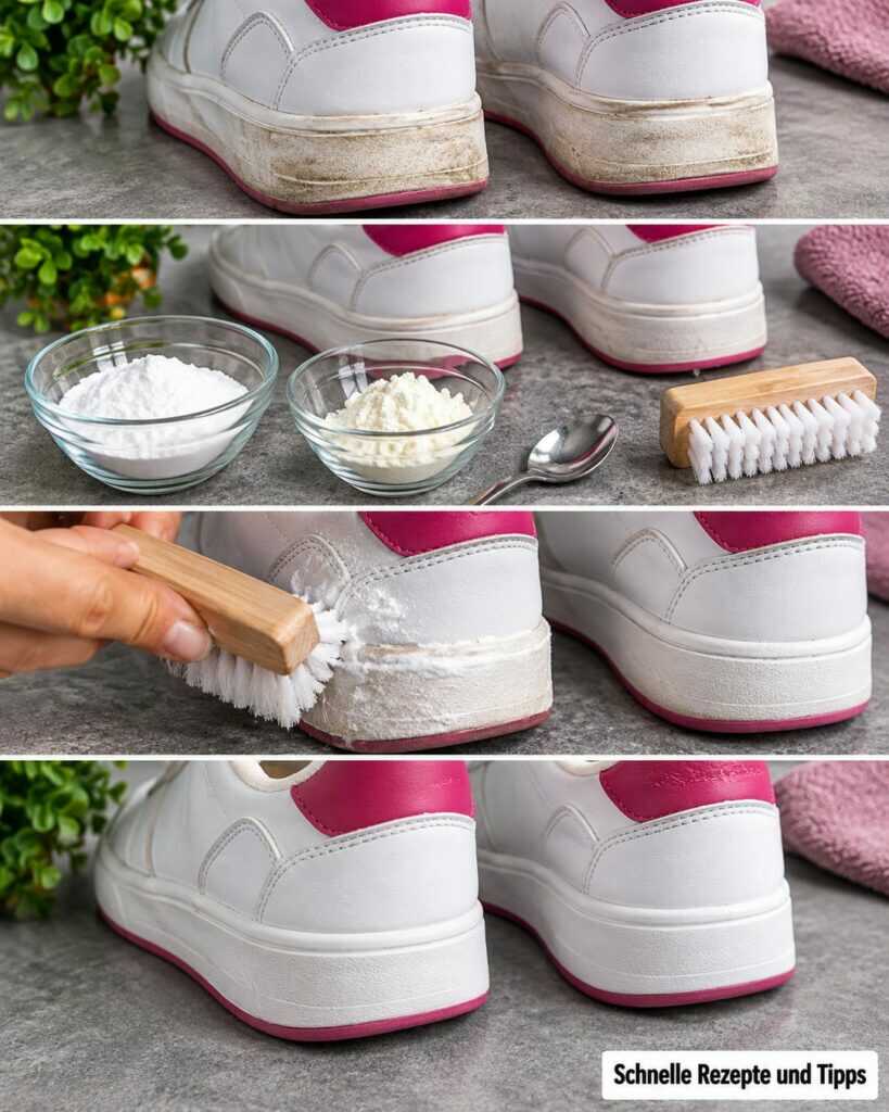 Knusprige weiße Sneaker wieder sauber bekommen: Diese einfache Natron-Methode lässt Sohlen gepflegt aussehen