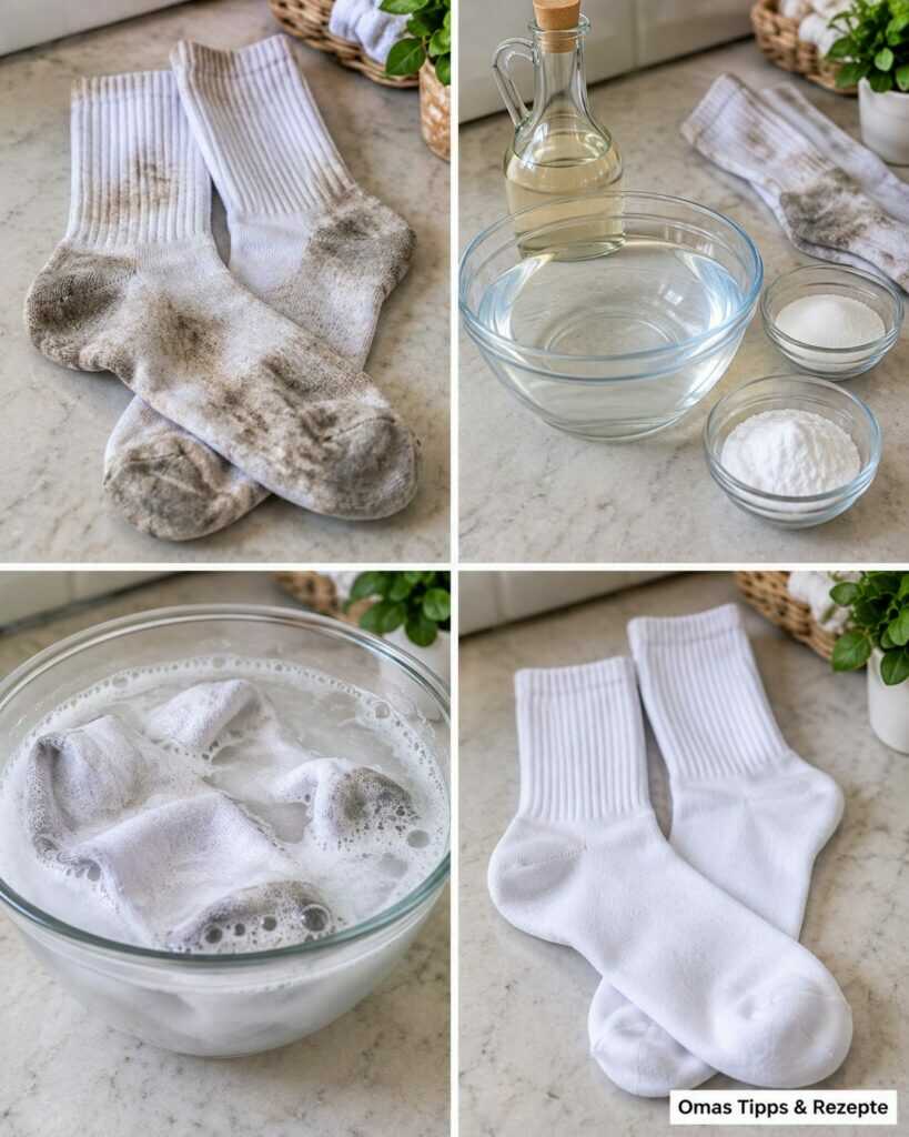 Weiße Socken wieder sauber bekommen: Diese einfache Vorbehandlung hilft gegen graue Sohlen und hartnäckigen Schmutz