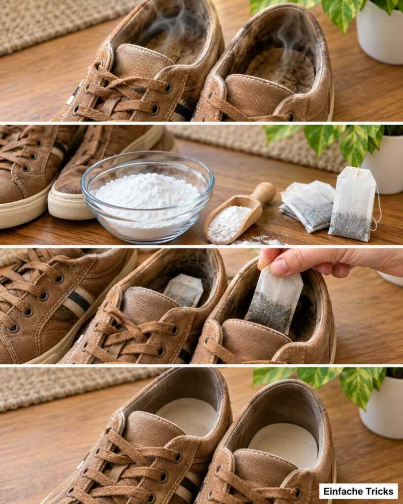 Schuhe riechen unangenehm? Mit diesen einfachen Tricks werden sie über Nacht wieder frischer