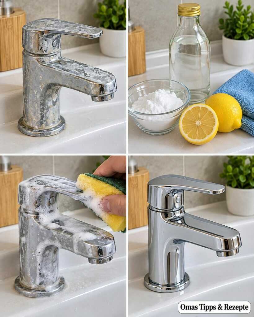 Kalk am Wasserhahn? So verschwinden weiße Flecken schonend und ohne starkes Schrubben