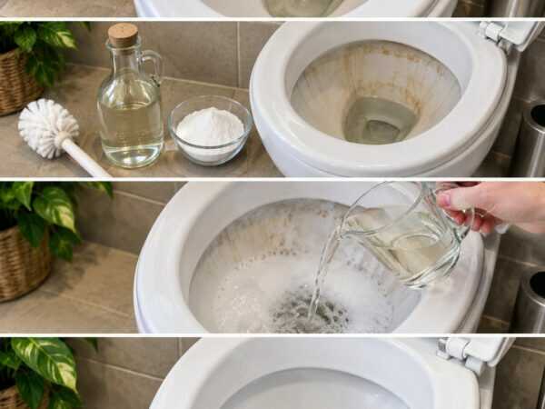 Kalk und gelbe Ablagerungen in der Toilette? So reinigst du das WC mit Essig richtig und sicher