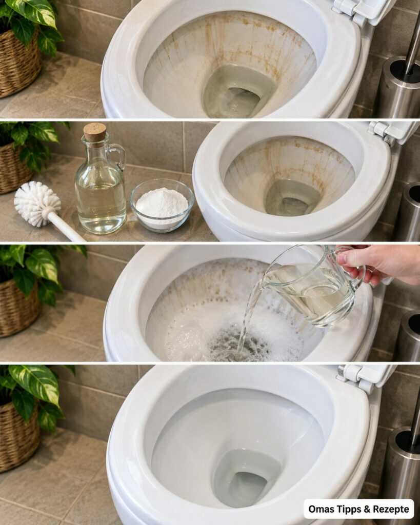 Kalk und gelbe Ablagerungen in der Toilette? So reinigst du das WC mit Essig richtig und sicher