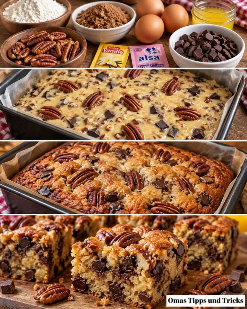 Saftiger Schoko-Pekannuss-Kuchen – außen goldbraun, innen herrlich weich und schokoladig