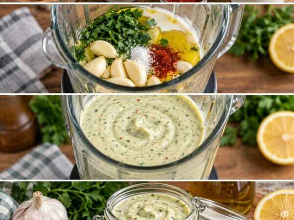Cremige Knoblauchsauce in 5 Minuten – würzig, frisch und herrlich einfach