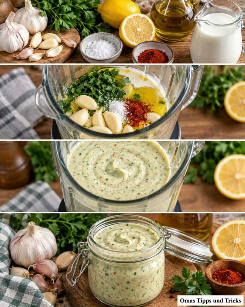 Cremige Knoblauchsauce in 5 Minuten – würzig, frisch und herrlich einfach
