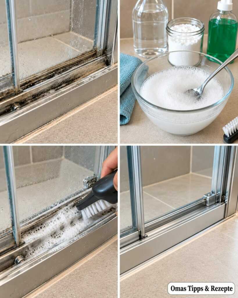 Duschschiene voller Kalk und Schmutz? So wird sie mit wenigen Handgriffen wieder sauber