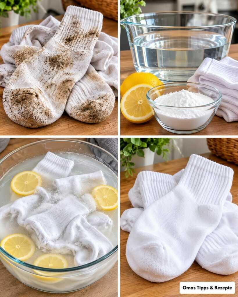 Weiße Socken wieder sauber bekommen: Diese einfache Methode löst Schmutz und Grauschleier ohne Chlorbleiche