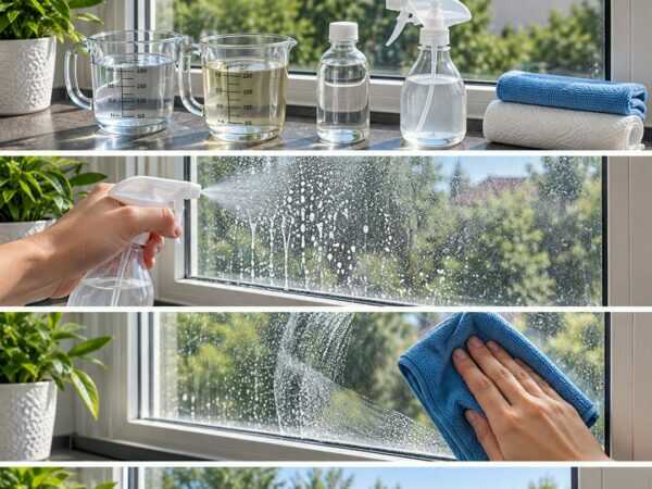 Fenster voller Schlieren? Mit dieser einfachen Mischung werden Glasflächen wieder klar und streifenfrei