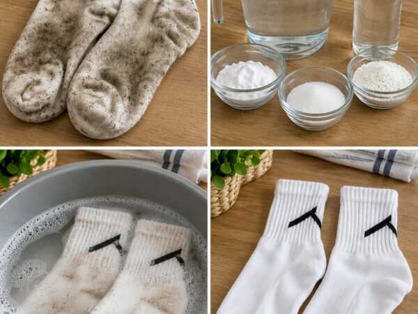 Weiße Socken wieder sauber bekommen: So verschwinden graue Sohlen und hartnäckiger Alltagsschmutz