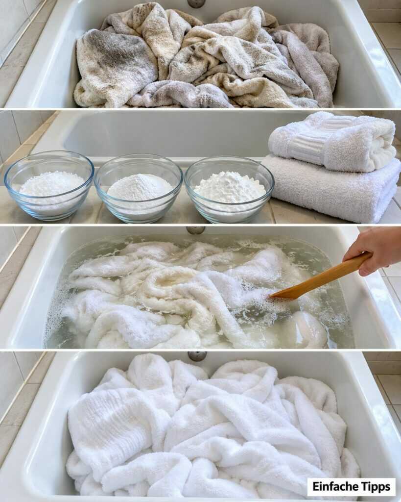 Handtücher wieder frisch und saugfähig: So entfernst du Waschmittel- und Weichspüler-Rückstände richtig