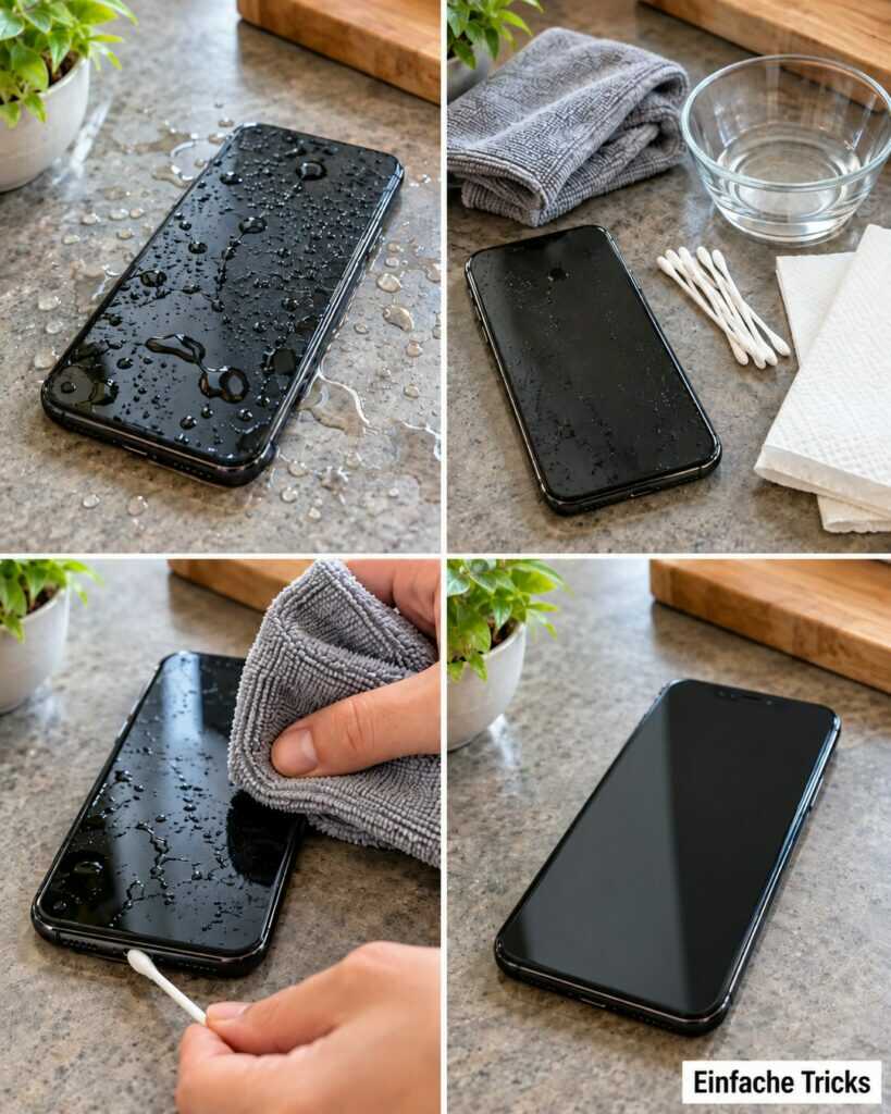 Handy nass geworden? Diese 5 Schritte sind jetzt wichtiger als Reis