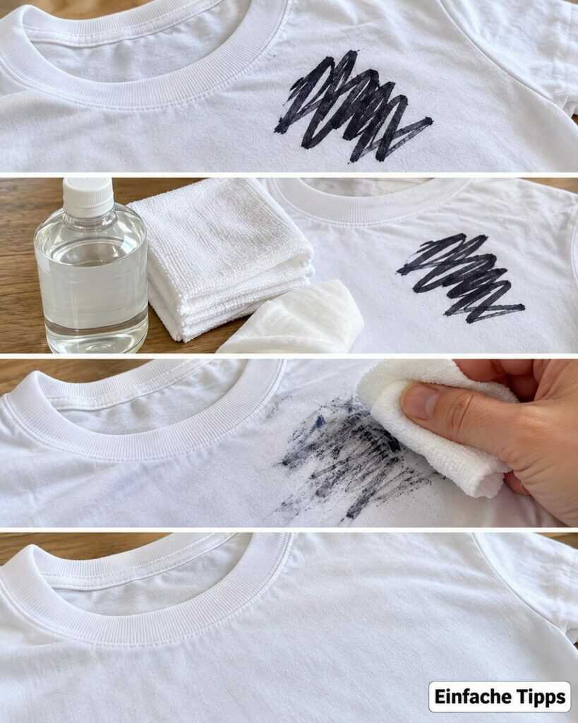 Permanentmarker auf Kleidung? So bekommst du Filzstiftflecken aus weißem Stoff, ohne sie noch größer zu machen