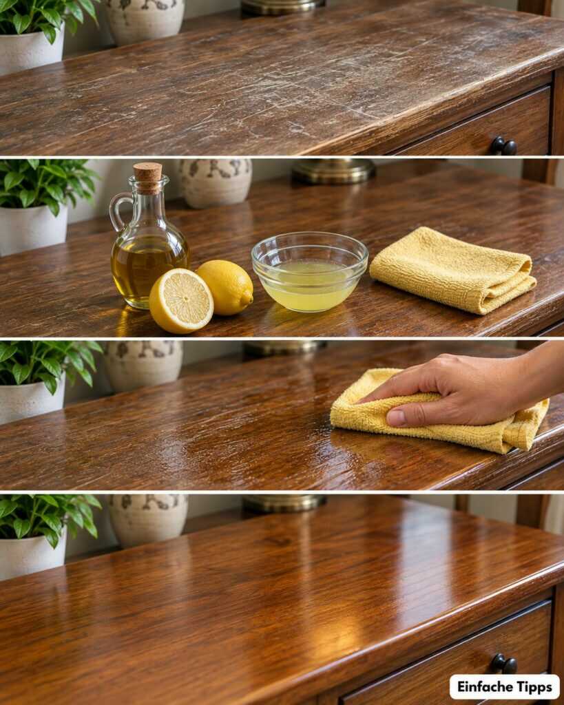 Matte und zerkratzte Holzmöbel? So pflegst du die Oberfläche, ohne das Holz zu ruinieren