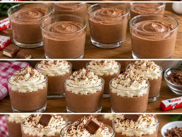 Kinder-Schoko-Mousse im Glas – unglaublich cremig und mit nur wenigen Zutaten