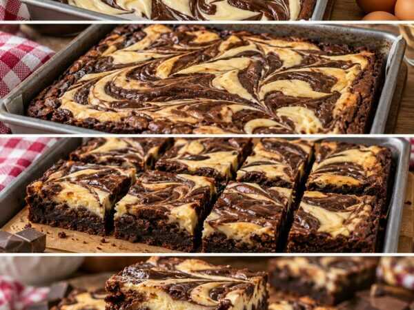 Saftige Cheesecake-Brownies mit Schoko-Swirl – fudgy, cremig und unwiderstehlich