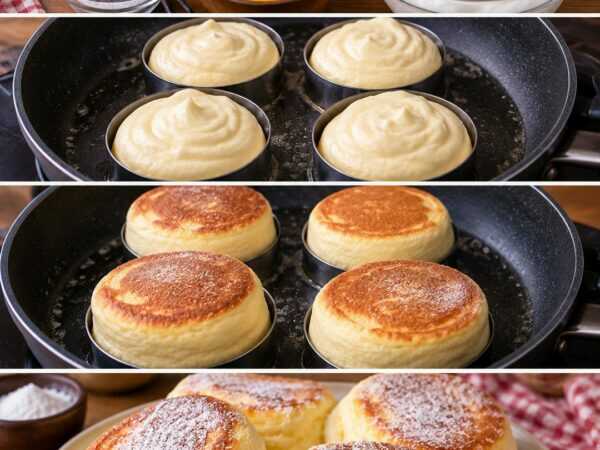 Japanische Soufflé-Pancakes – unglaublich fluffig und weich wie eine Wolke