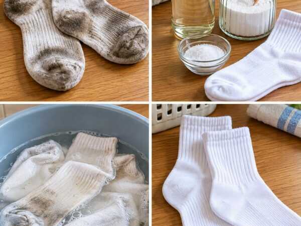 Weiße Socken wieder sauber bekommen: So löst du Schmutz und Grauschleier schonend