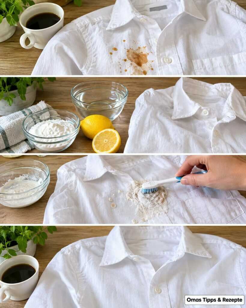 Kaffeefleck auf weißer Kleidung? So bekommst du ihn schonend heraus, bevor er sich festsetzt