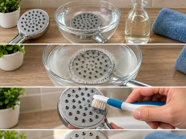 Duschkopf voller Kalk? So werden verstopfte Düsen wieder frei und der Wasserstrahl gleichmäßiger