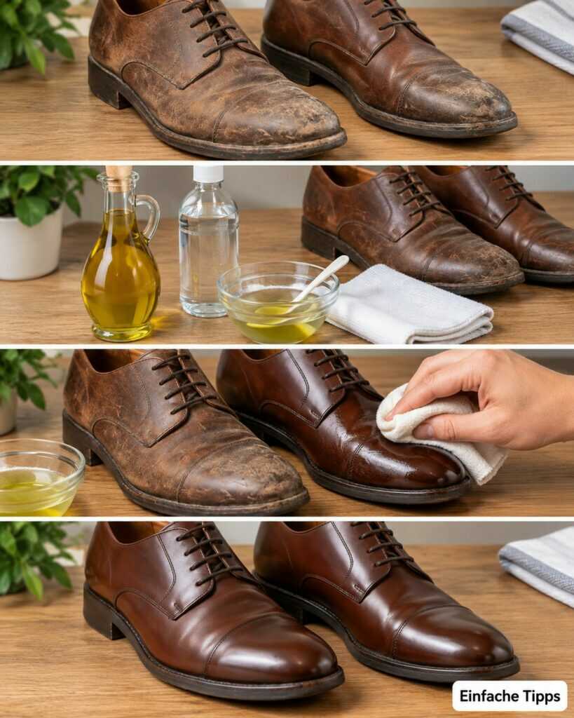 Alte Lederschuhe trocken und stumpf? So pflegst du Glattleder richtig und bringst den Glanz zurück