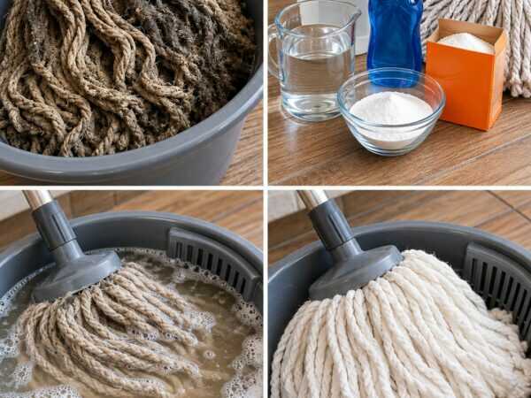Wischmopp richtig reinigen: So werden graue, muffige Fasern wieder hygienisch sauber