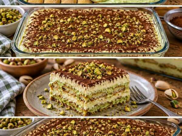 Pistazien-Tiramisu ohne Backen – unglaublich cremig, herrlich nussig und einfach gemacht