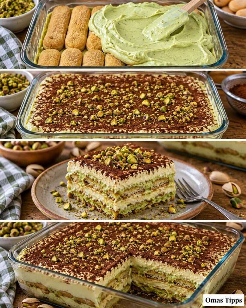 Pistazien-Tiramisu ohne Backen – unglaublich cremig, herrlich nussig und einfach gemacht