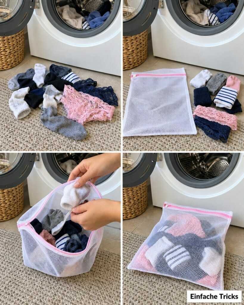 Kleine Wäschestücke verschwinden ständig? Mit diesem Wäschenetz-Trick bleiben Socken und Unterwäsche endlich zusammen