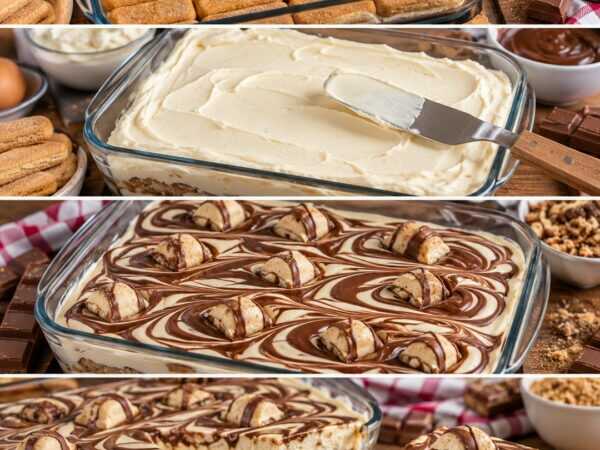 Kinder-Bueno-Tiramisu ohne Backen – himmlisch cremig mit Schokolade und Haselnuss