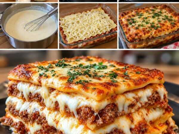 Diese extra cremige Ofen-Lasagne macht alle satt – mit würziger Hackfleischsoße und goldener Käsekruste