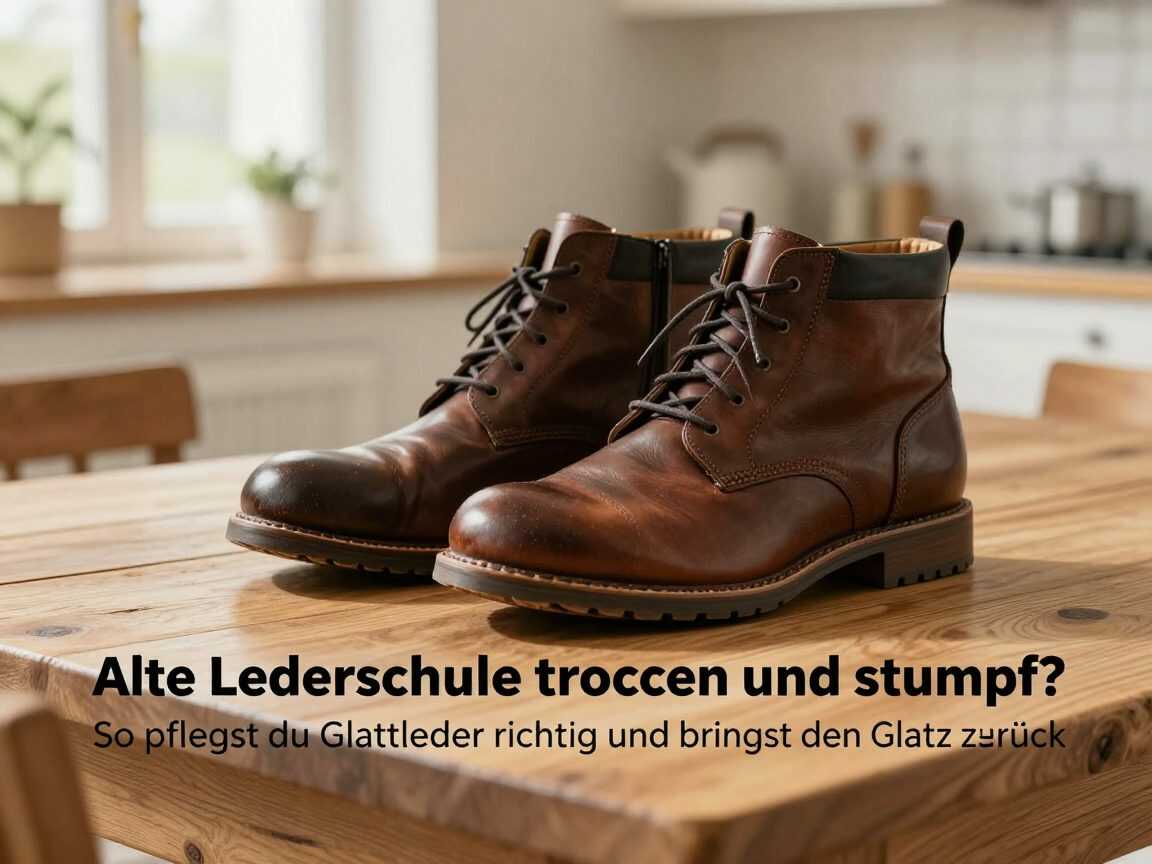 Alte Lederschuhe trocken und stumpf? So pflegst du Glattleder richtig und bringst den Glanz zurück