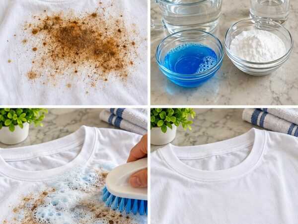 Flecken auf weißen Shirts? Mit dieser einfachen Vorbehandlung verschwinden viele Alltagsspuren schon vor der Wäsche