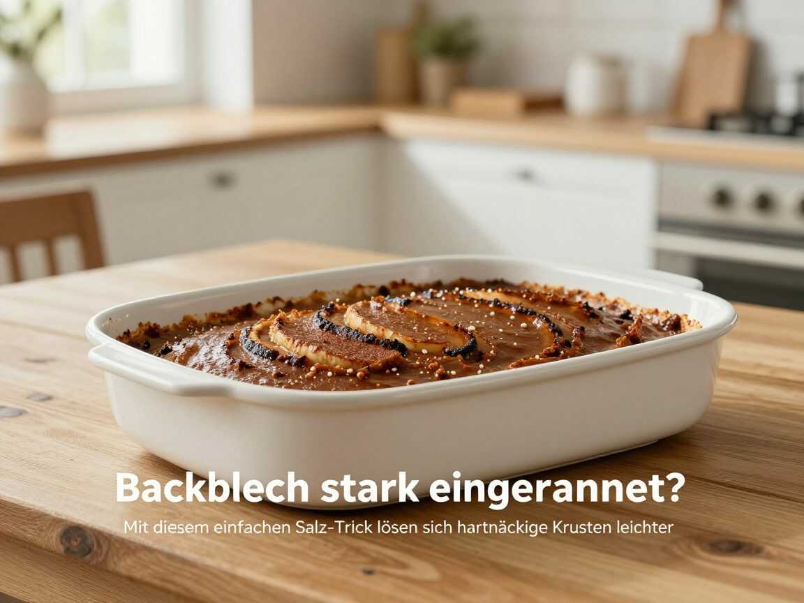 Backblech stark eingebrannt? Mit diesem einfachen Salz-Trick lösen sich hartnäckige Krusten leichter