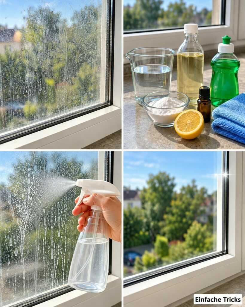 Fenster putzen ohne Streifen: Mit dieser einfachen Essig-Methode wird Glas wieder klar