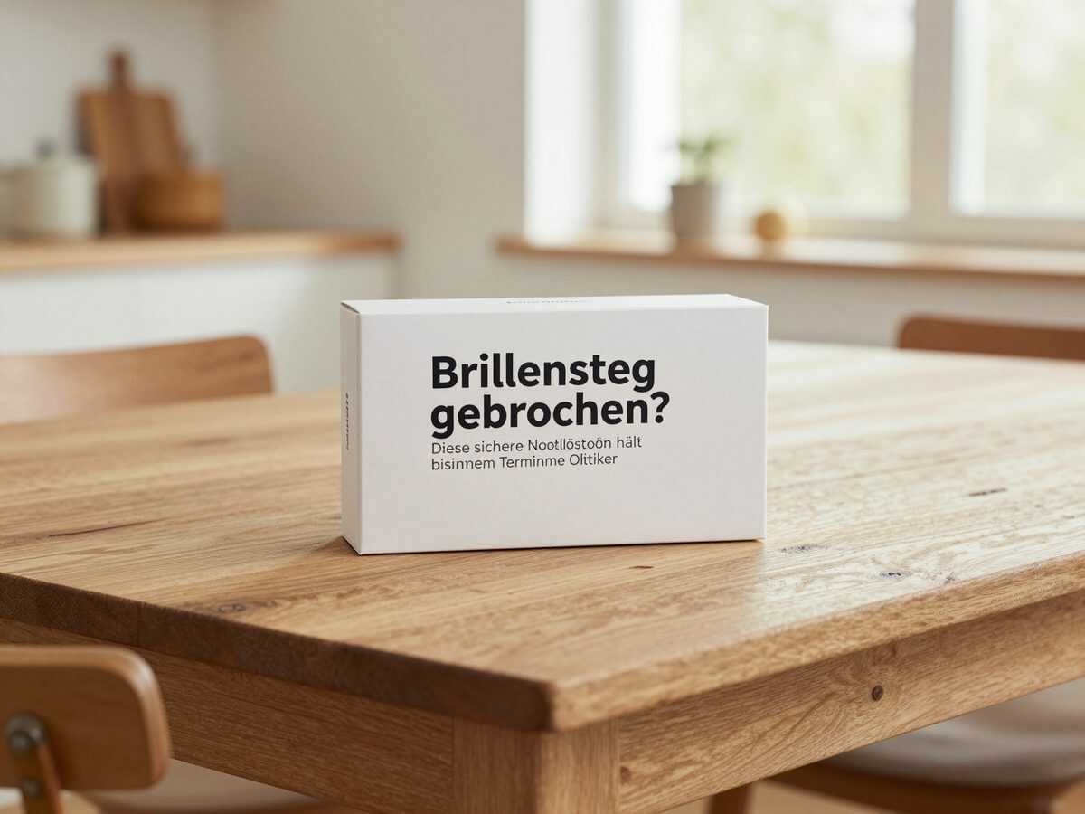 Brillensteg gebrochen? Diese sichere Notlösung hält bis zum Termin beim Optiker